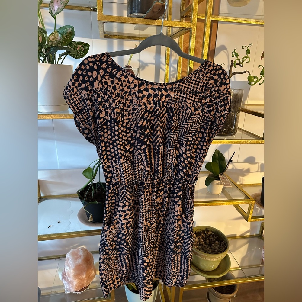 Tribal printed dress or blouse S